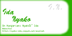 ida nyako business card